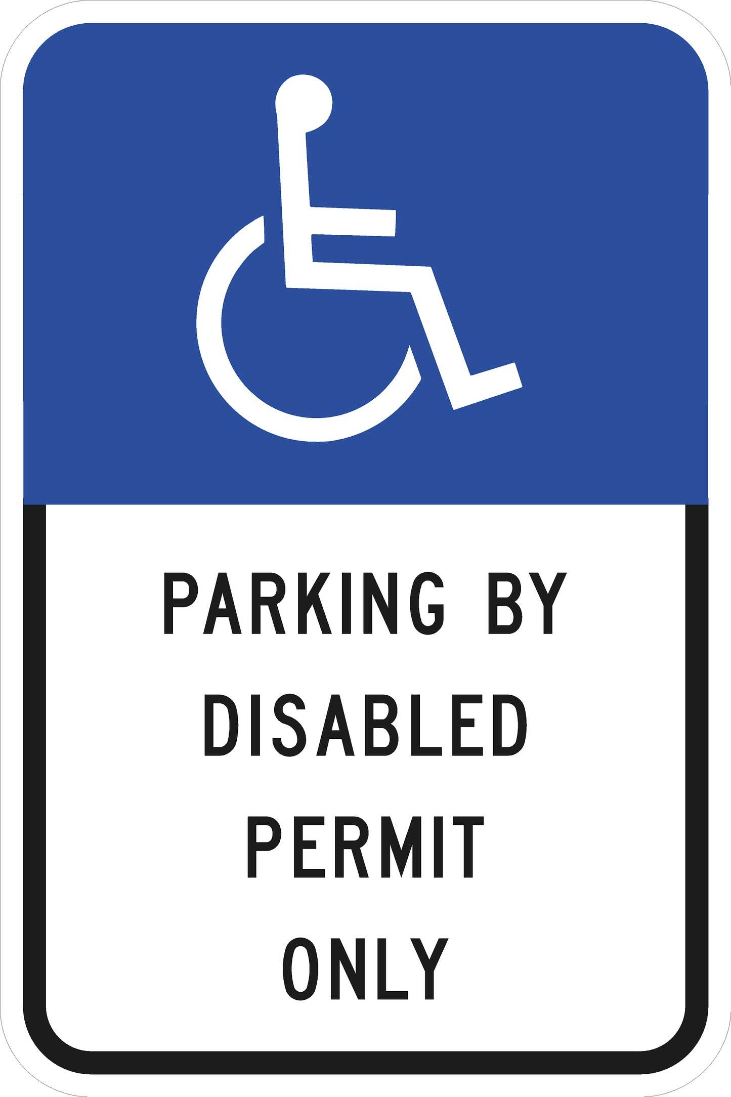 Handicap Sign 12" x 18"