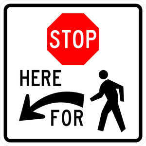 R1-5b-Stop Here for Peds Sign - Municipal Supply & Sign Co.