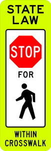 R1-6a-In-Street Ped Crossing Sign - Municipal Supply & Sign Co.