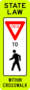 R1-6-In-Street Ped Crossing Sign - Municipal Supply & Sign Co.