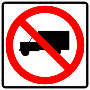 R5-2-No Trucks sign - Municipal Supply & Sign Co.