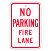 No Parking Fire Lane Sign - Municipal Supply & Sign Co.