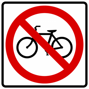 BR5-6-No Bicycles Sign - Municipal Supply & Sign Co.