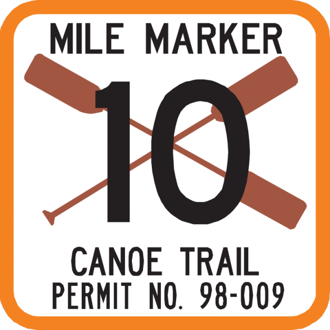 Canoe Trail Sign - Municipal Supply & Sign Co.
