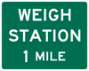 D8-1-Weigh Station XX Miles Sign - Municipal Supply & Sign Co.