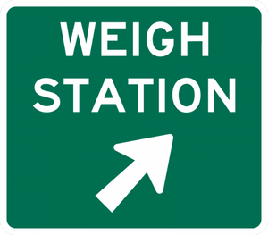D8-3-Weigh Station Sign (with arrow) - Municipal Supply & Sign Co.