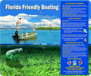 Florida Friendly Boating Sign - Municipal Supply & Sign Co.