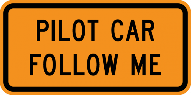 CG20-4-Pilot Car Follow Me - Municipal Supply & Sign Co.