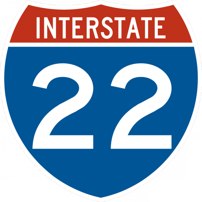 M1-1-Interstate Route Sign (1 or 2 digits) - Municipal Supply & Sign Co.