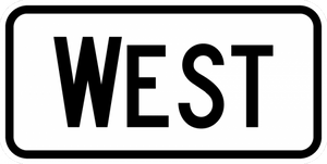 M3-4-Cardinal Direction Sign - Municipal Supply & Sign Co.
