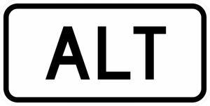 M4-1a-Alternate Sign - Municipal Supply & Sign Co.