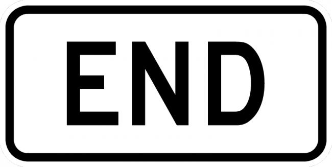 M4-6-End Sign - Municipal Supply & Sign Co.