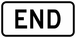 M4-6-End Sign - Municipal Supply & Sign Co.