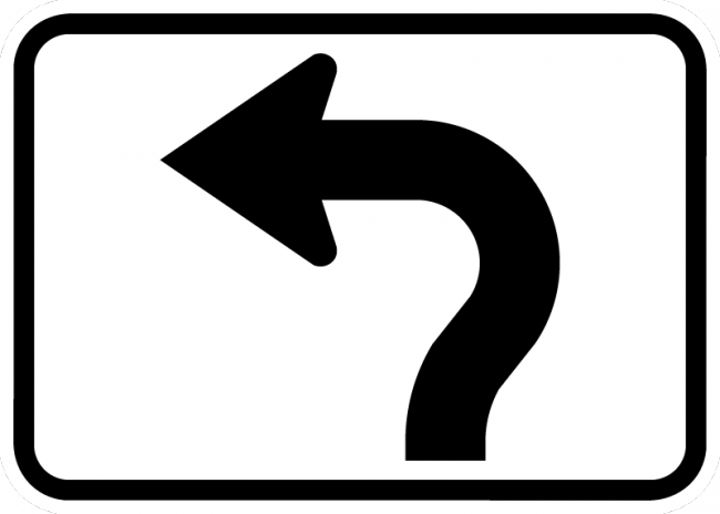 M5-3-Advance Turn Arrow Sign - Municipal Supply & Sign Co.