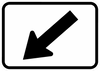 M6-2a-Directional Arrow Sign - Municipal Supply & Sign Co.