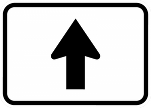 M6-3-Directional Arrow Sign - Municipal Supply & Sign Co.