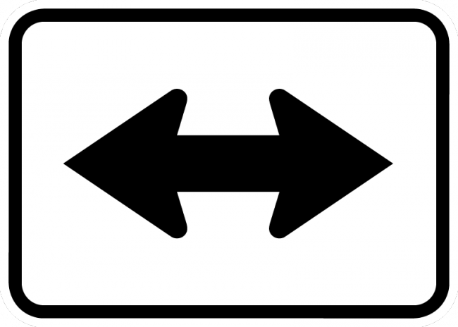 M6-4-Directional Arrow Sign - Municipal Supply & Sign Co.