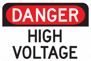 Danger High Voltage Sign - Municipal Supply & Sign Co.