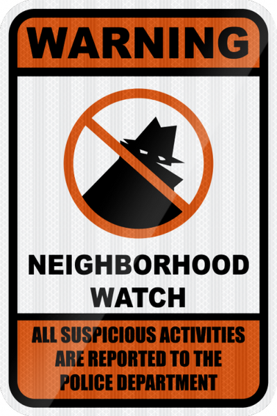 ●NEIGHBORHOOD WATCH Neighborhood Watch Sign – Municipal Supply & Sign Co.