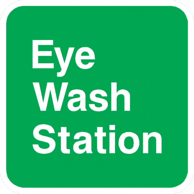 Eye Wash Station Sign - Municipal Supply & Sign Co.