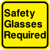 Safety Glasses Required Sign - Municipal Supply & Sign Co.
