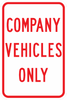 PS-10-Company Vehicles Only Sign - Municipal Supply & Sign Co.