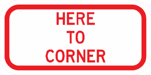 PS-24-Here To Corner Sign - Municipal Supply & Sign Co.