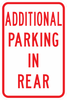 PS-2-Additional Parking In Rear Sign - Municipal Supply & Sign Co.