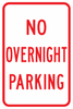 PS-31-No Overnight Parking Sign - Municipal Supply & Sign Co.