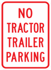 PS-39-No Tractor Trailer Parking Sign - Municipal Supply & Sign Co.