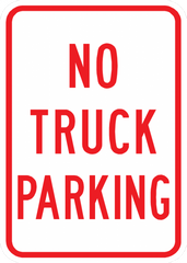 PS-42-No Truck Parking Sign