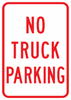 PS-42-No Truck Parking Sign - Municipal Supply & Sign Co.