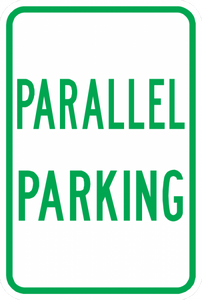 PS-44-Parallel Parking Sign - Municipal Supply & Sign Co.