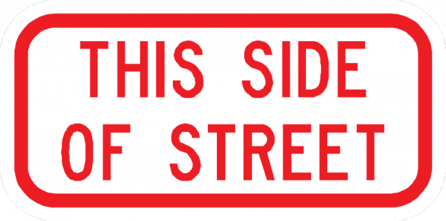 PS-57-This Side Of Street Sign - Municipal Supply & Sign Co.