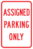 PS-5-Assigned Parking Only Sign - Municipal Supply & Sign Co.