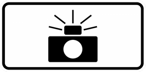 R10-19P-Photo Enforced Sign (symbol plaque) - Municipal Supply & Sign Co.