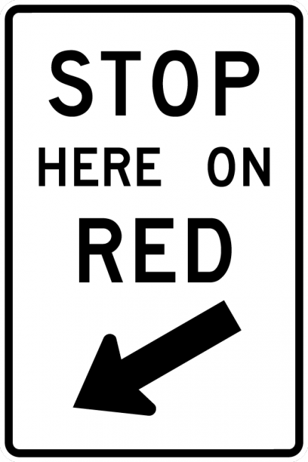 R10-6-Stop Here on Red Sign – Municipal Supply & Sign Co.