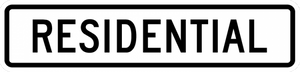 R2-5cP-Residential Sign (plaque) - Municipal Supply & Sign Co.