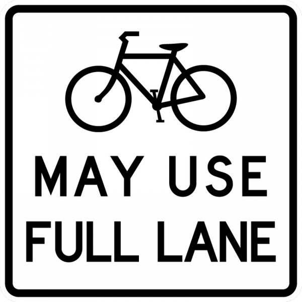 Bikes may use full shop lane
