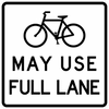 R4-11-Bicycles May Use Full Lane - Municipal Supply & Sign Co.