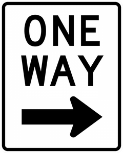 R6-2-One Way Sign - Municipal Supply & Sign Co.