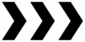R6-4a-Roundabout Directional(3 chevrons) Sign - Municipal Supply & Sign Co.