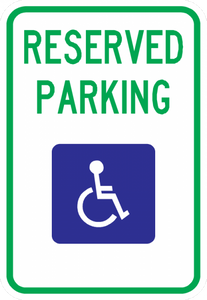 HR7-8-Handicap Reserve Parking Sign - Municipal Supply & Sign Co.