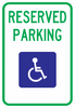 HR7-8-Handicap Reserve Parking Sign - Municipal Supply & Sign Co.