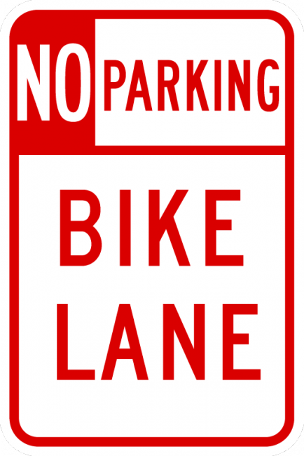 R7-9-No Parking Bike Lane - Municipal Supply & Sign Co.