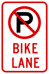 R7-9a-No Parking Bike Lane - Municipal Supply & Sign Co.