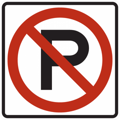 R8-3-No Parking Sign (symbol)