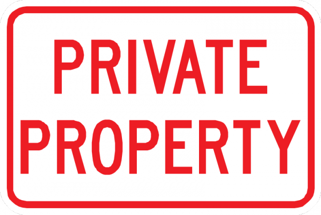 Private Property Sign - Municipal Supply & Sign Co.