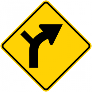 W1-10-Combination Horizontal Alignment lntersection Sign - Municipal Supply & Sign Co.