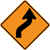 CW1-4-Turn and Curve Signs - Municipal Supply & Sign Co.